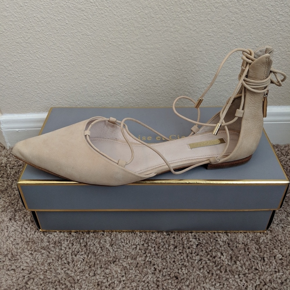 Louise et Cie Abri –Point-Toe Ghillie Lace-Up Flat